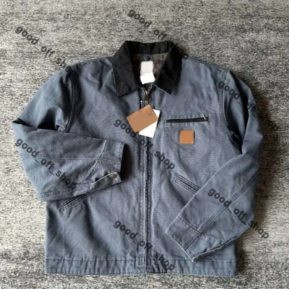 Carhartte Jacket Designer Cahartt Jacket Vintage gewassen canvas jas Rapel Cardigan Jacket Slim Painted Patch Jackets Outsear Coats Denim Carhatt Jacket 121