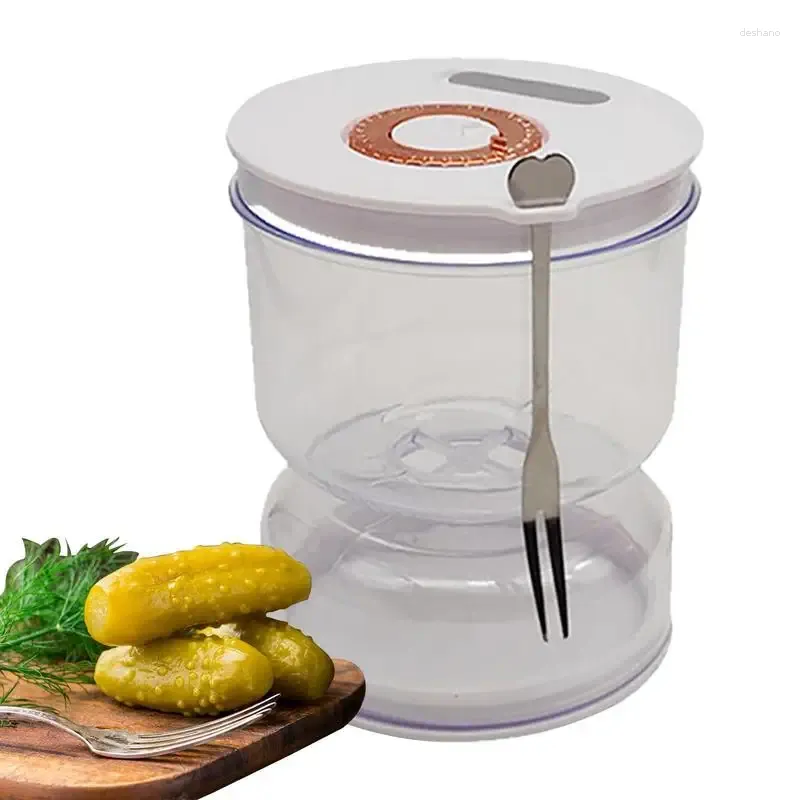 Bouteilles de rangement pot de cornichon avec couvercles fui