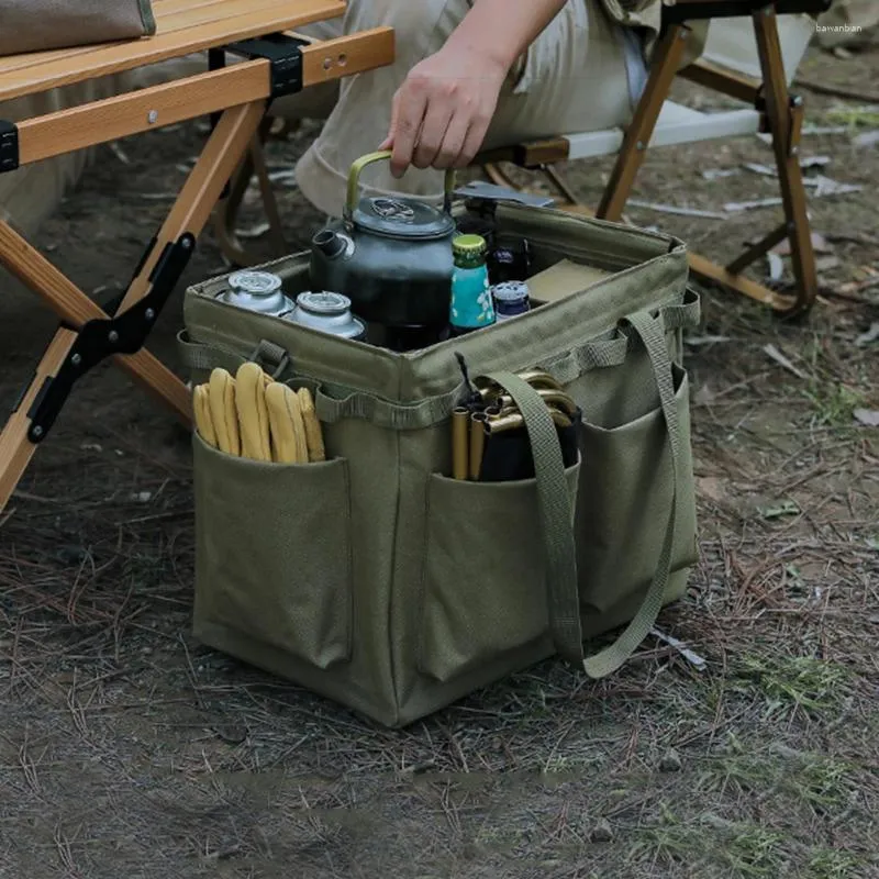 Opbergtassen Multifunctionele gereedschap Draagtas Oxford Doek Grote capaciteit Buiten Camping Tent Pin Nails Toolkit Hunting