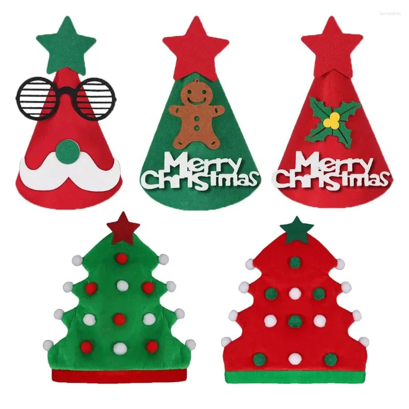 Party Supplies Festival Christmas Hats Year Cap Hat Decorations for Family Adults Kids Friends Celebrate Xmas Santa Claus Gifts