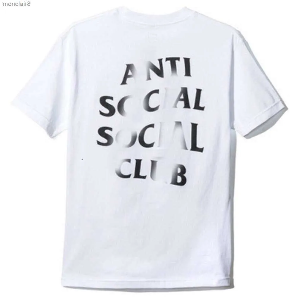 T-shirts pour hommes de haute qualité Fode A S C Anti Socials Club Cross Cotton Print T-shirt couple Casual Short Asian Size S-