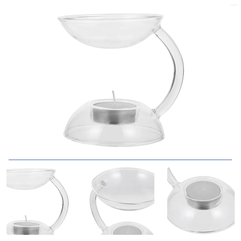 Titulares de vela 1pc Incenso de vidro Burner Aroma Fotão de óleo essencial