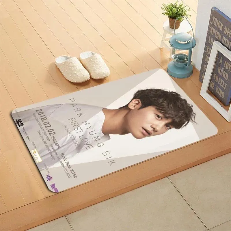 Carpets Park Hyung Sik Kpop Porte de porte de haute qualité imprimer de haute qualité Floor extérieur Tapis Animal Front Mats 0824