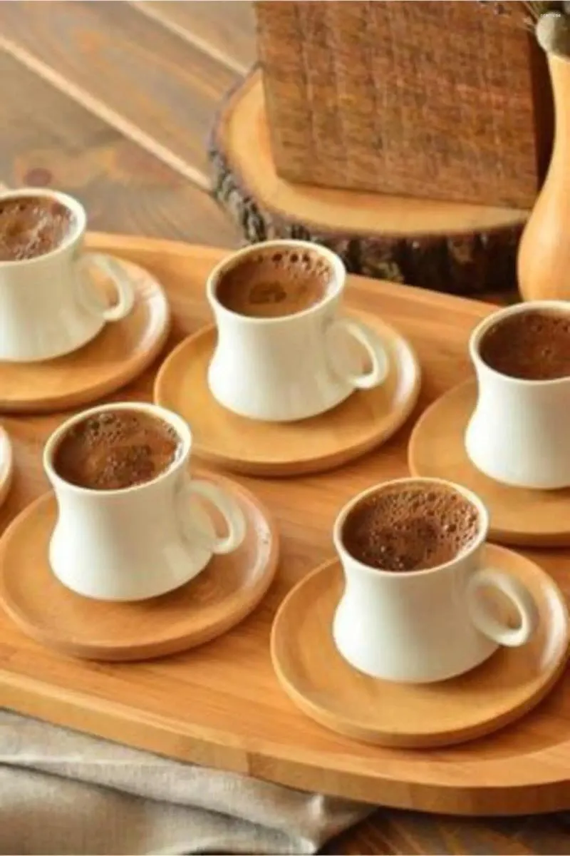 Cups Saucers Amazing Turkish Greek Arabic Coffee & Espresso Cup Set RSS Largi 6 Porcelain (With Private Discount)
