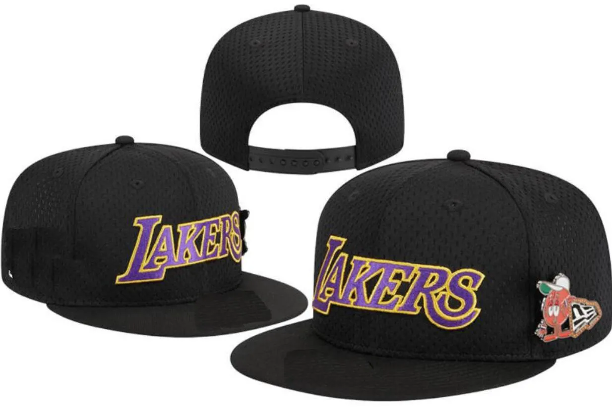 Los Angeles'lakers''Ball Caps 2023-24ユニセックス野球帽スナップバックハットファイナルチャンピオンロッカールーム9fifty Sun Hat Embroidery Spring Summer Cap Wholesale Beanies B24