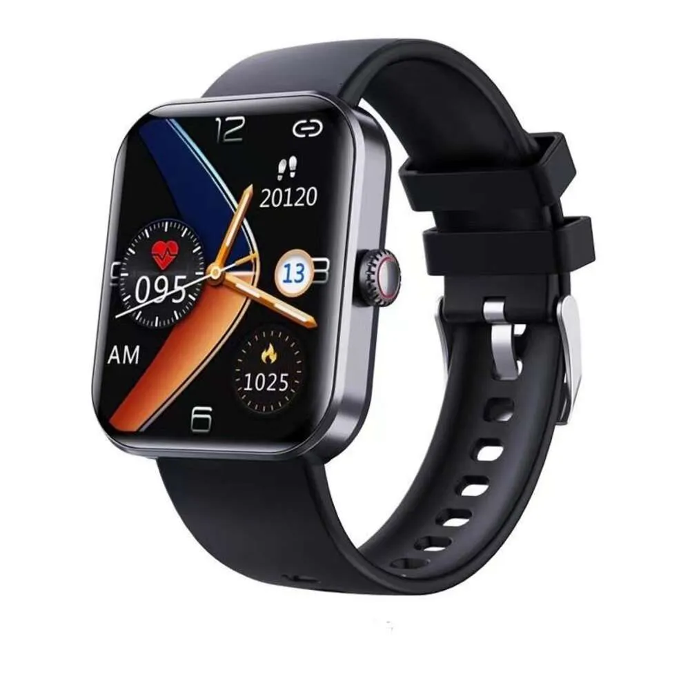 Nouvelle température de smartwatch F57L, fréquence cardiaque, rappel d'information sur l'oxygène sanguin, comptage de pas de bracelet intelligent, montre sportive