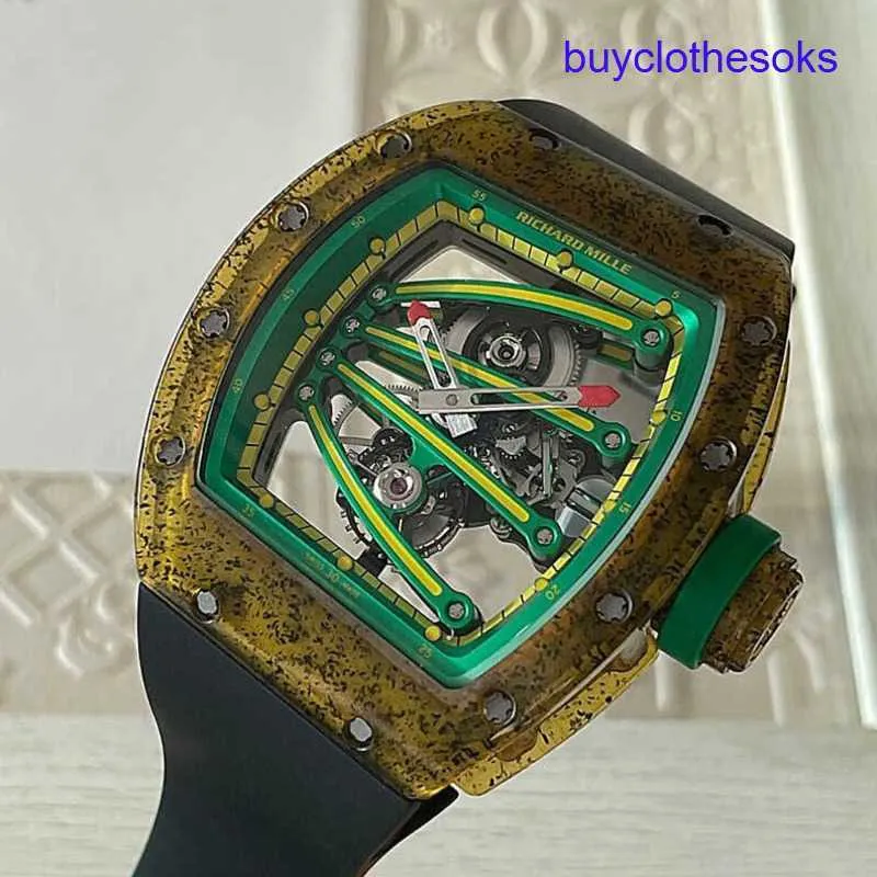 RM Механические запястья Watch Series серия RM59-01 Limited 50 Kiwi Carbon Nano Material Watches