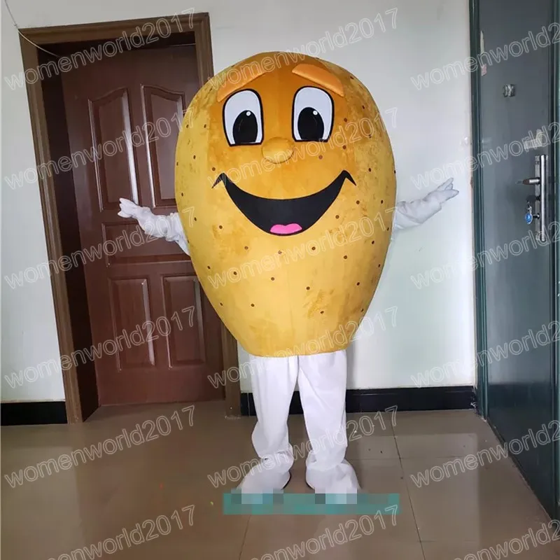 Performance Potato Mascot Costume Simulation Cartoon Character Outfits Suit Adults Size Outfit Unisex Birthday Christmas Carnival Fancy Dress