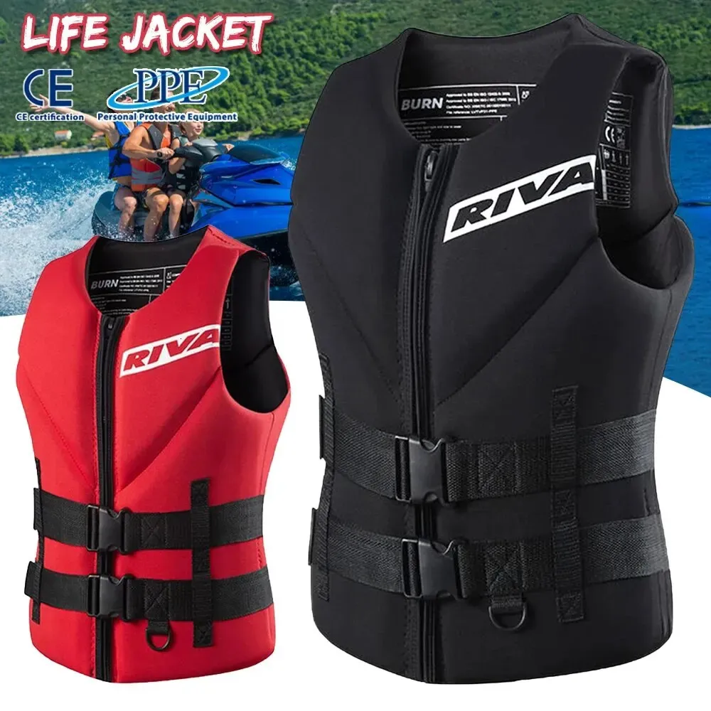 Vie gilet adultes Verf Vest Kayak Wakeboard Motorboats Raft Rescue Boat Ski Sports Sports de natation Drifting Drifting Rescue Getor 240507