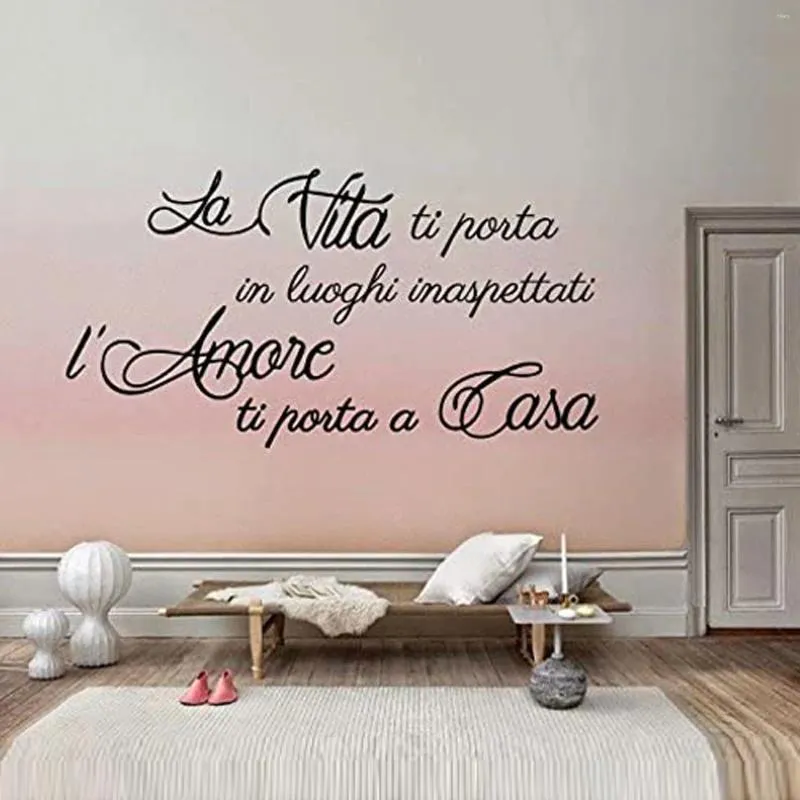 Adesivos de janela letra letra frase citação de decoração interior decoração doméstica papel tapiz autoadhesivo papier peint