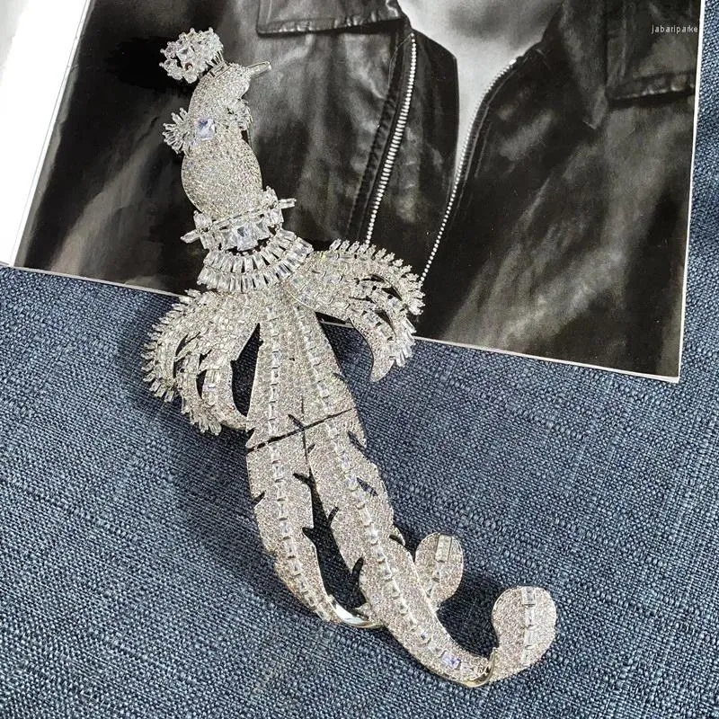 5 Clip Per Cardigan Con Fiori Di Strass - Vintage Con Catena, Argento - Foto 4