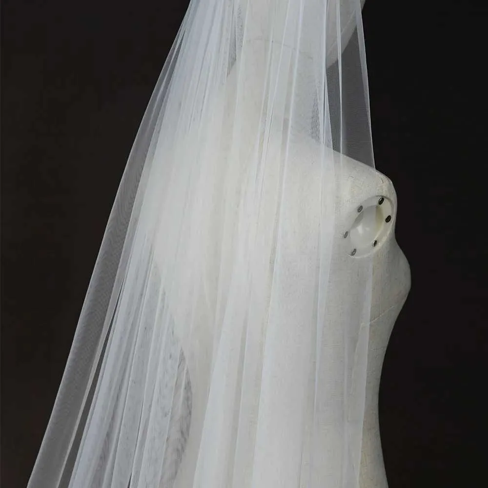 Jóias para cabelo com pente véus extra longos casamento catedral mantilla véu de noiva VP80_voghion.com