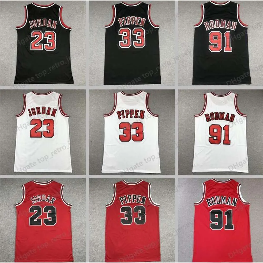 Vintage Mens Michael Basketball Jersey Stitched Scottie Pippen Dennis Rodman Michael JD Classics Retro Jersey Youth Women S-XXL Basketball Jersey