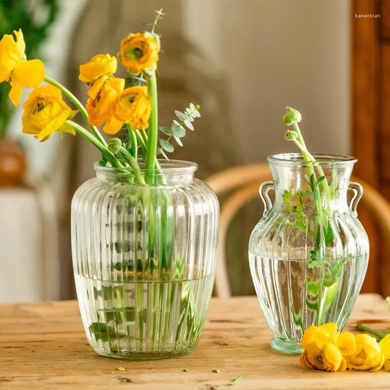 Vasos vasos nórdicos vaso de pescoço fresco Flores frescas