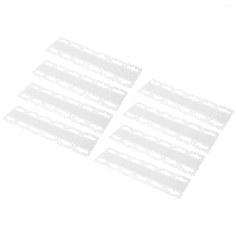 Accroche 100 pcs Hole d'aéronet Crochet Perce Tabs suspendus Affichage PVC Clear collant pour les dossiers