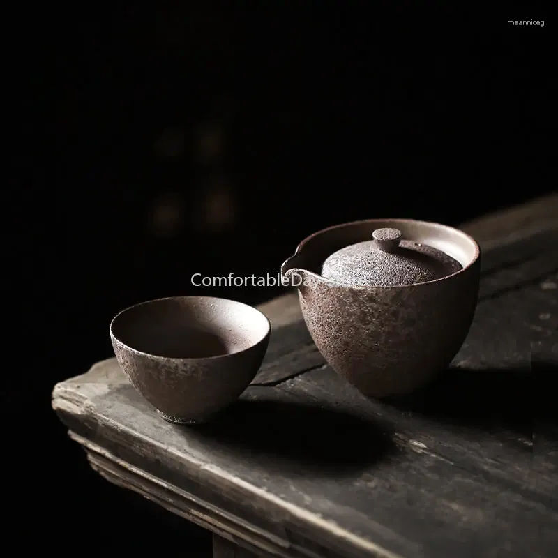 Teaware Sets TANGPIN Vintage Japanese Teapot Ceramic Kettle Gaiwan Tea Cups Portable Travel Office Set