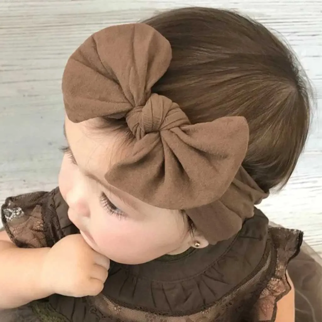 Accessoires de cheveux bébé fille bandeau accessoires de cheveux basculs de coiffure nouveau-née et de lapin oreille élastique cadeau pour tout-petit ruban Soft Bowknot