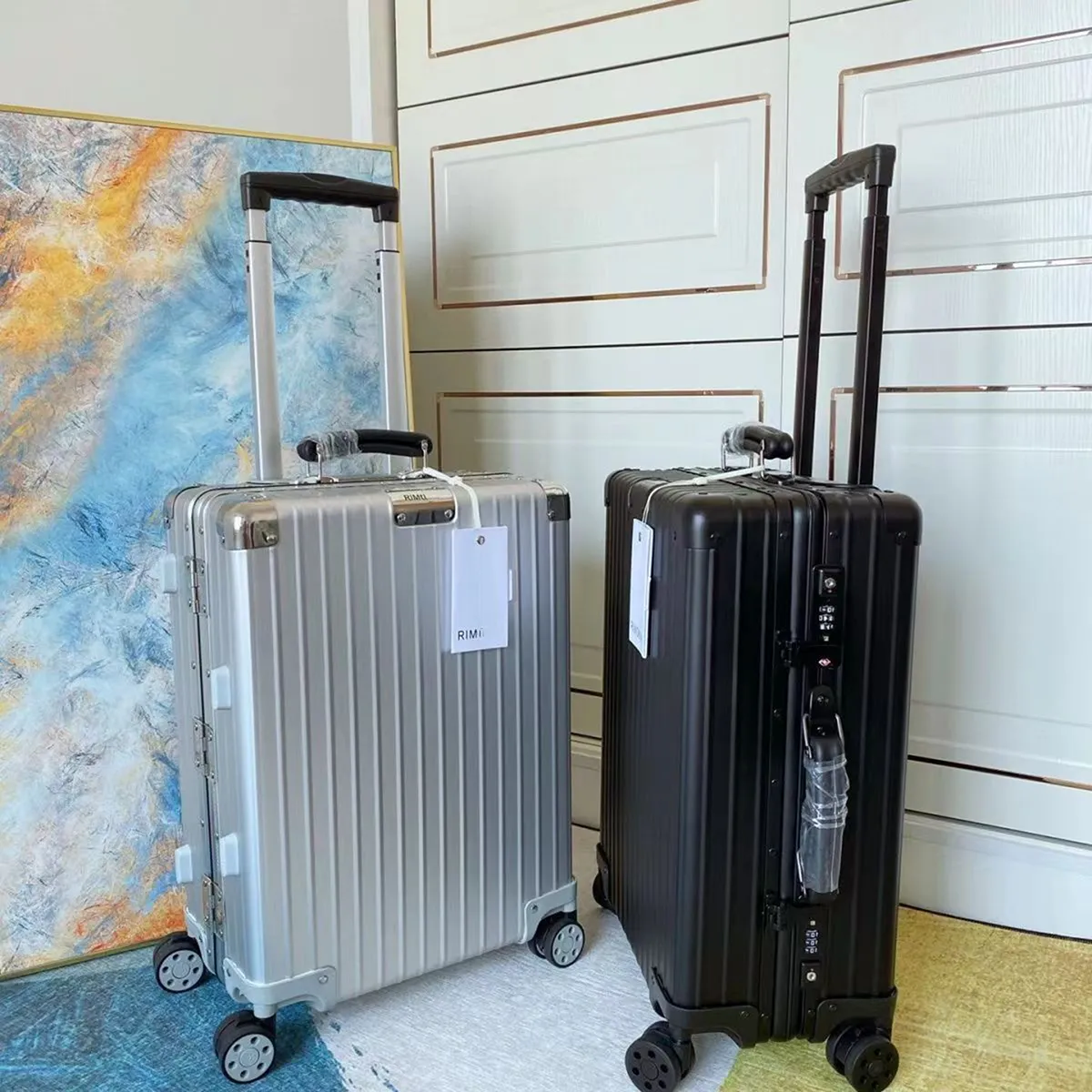 RIM Luggage Large Capacity Suitcases 21 26 30 Inches Unisex Boarding Designer 10A quality Travel Bag Suitcase