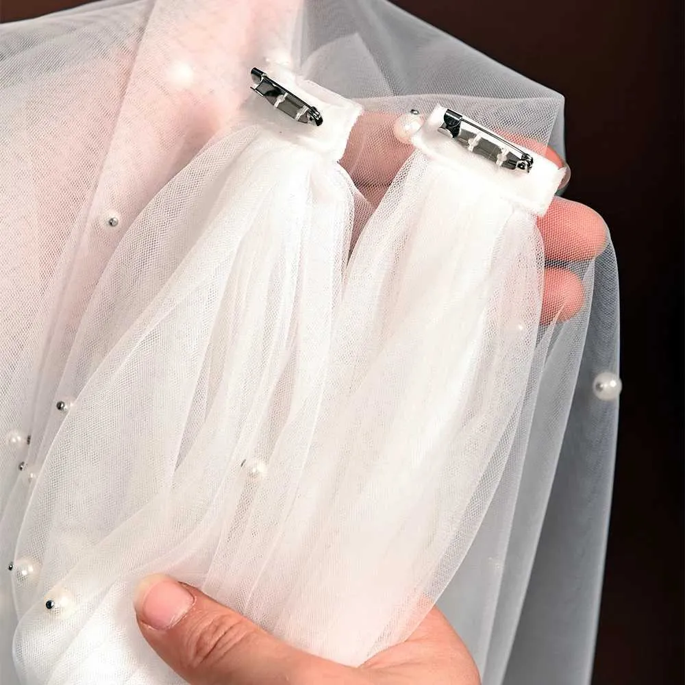 Hair Jewelry Womens Cape Bridal Wings Pearls Beaded Wedding Veil Removable Sleeve Shoulders Cover Shawl Bride_ipsvogv.com