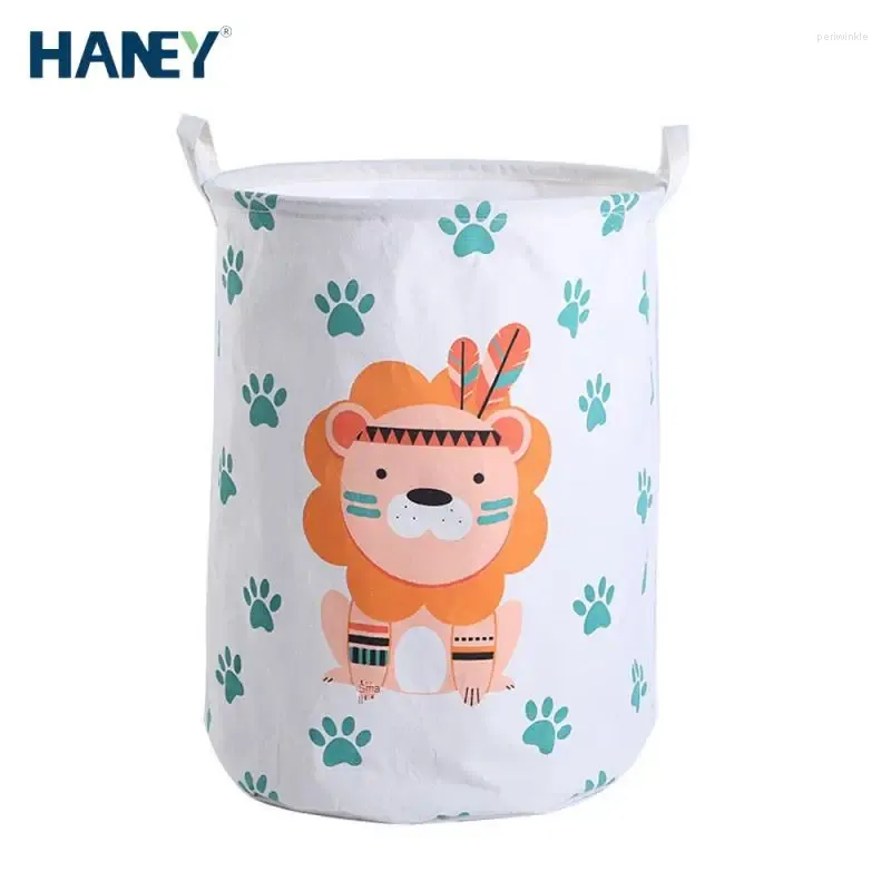 Sacs à linge Cartoon motif conception panier ménage pliable rangement de jouets pour enfants mignon