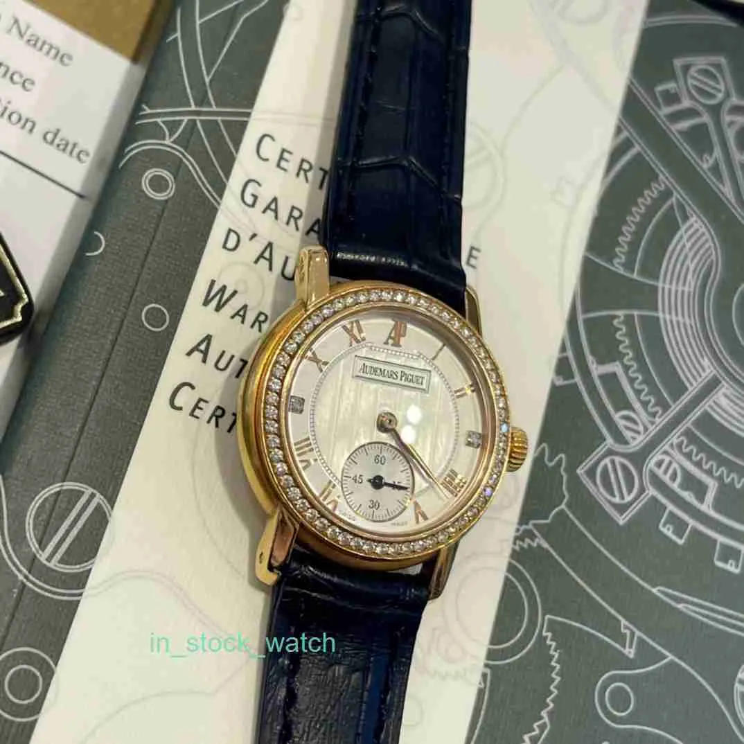 Aaip Watch Designer di lusso Jules Series 18K in oro rosa originale Diamond Manuale orologio meccanico per donne 77209or