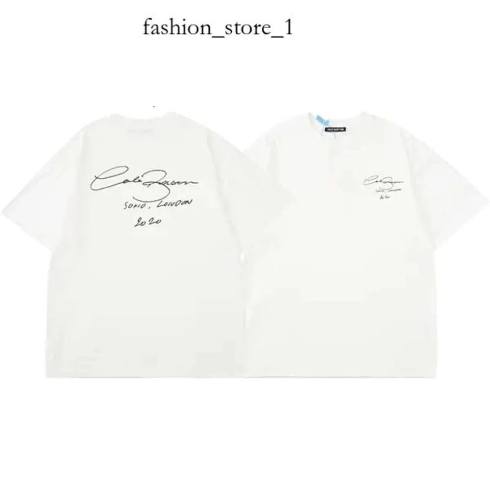 Cole Buxton Shirt for Men Shorts Femmes Green Grey White Black T-shirt Men Femmes Slogan classique de haute qualité