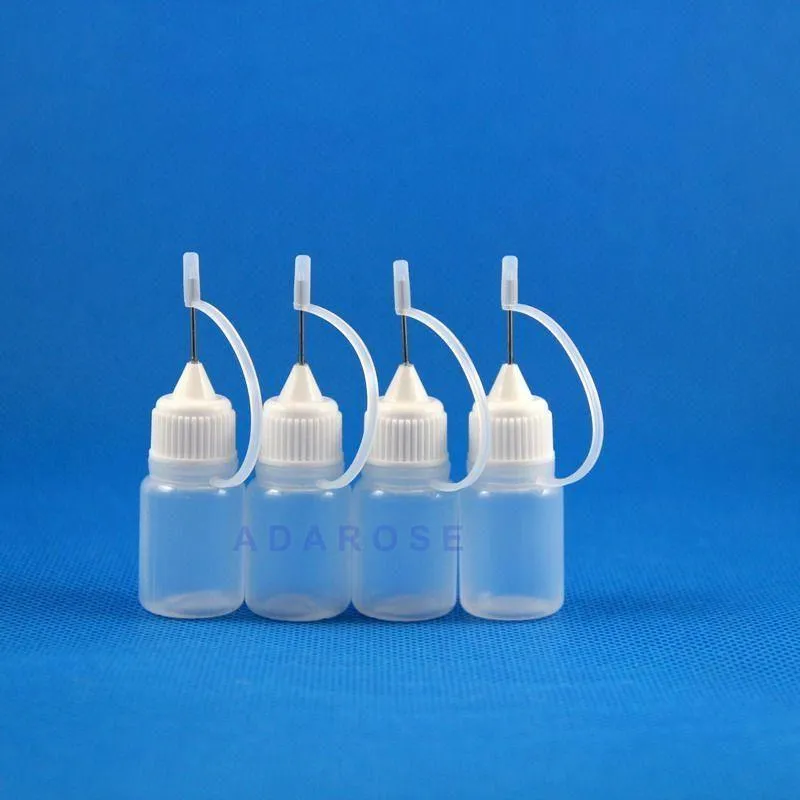 100 pcs 5 ml LDPE avec bouteille de capot à pointe à aiguille en métal pour liquide peut servir ilvaw rcklj