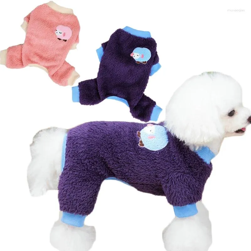 Habillement de vêtements pour chiens Mouton Pyjama Pyjamas Winter Pet Vêtements Jumps pour petits chiens Chiwawa Pijamas Raiper chiot chaton de pyjamas