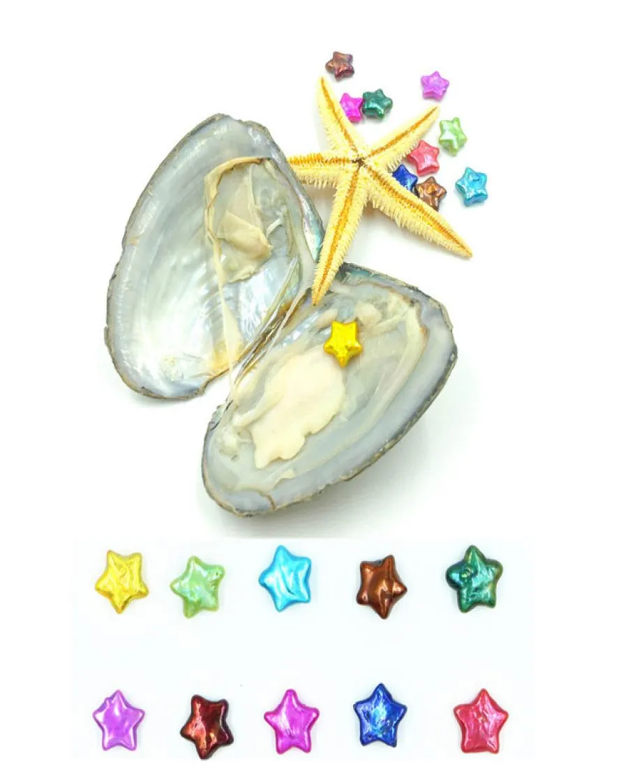 2018 Nuove ostriche con perle di perle Edison a stella perle da 810 mm multicolors perle d'acqua dolce per gioielli regalo fai -da -te aspirati intero6667855