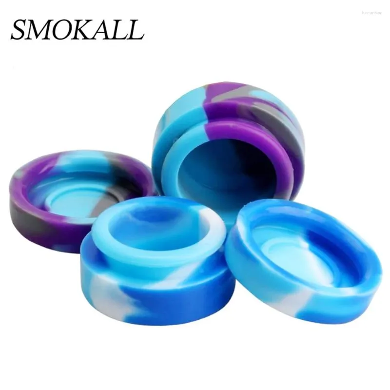 Storage Bottles 10Pcs Silicone Jar 7ml Nonstick Container Face Cream Jars Oil Box Makeup Case Cosmetic Bottle Home Accessories