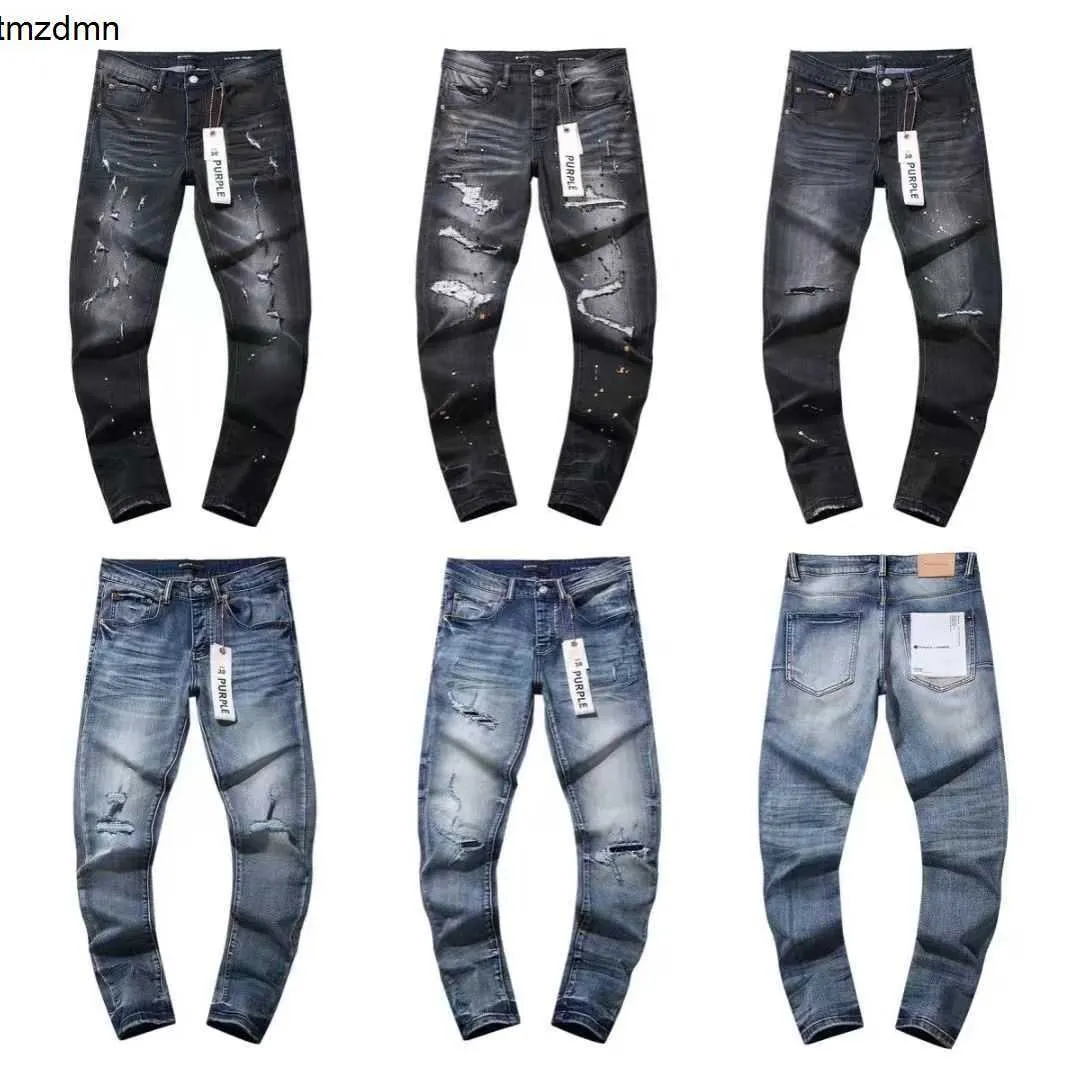 2024 Nouveau jean violet Pantalon Desinger pour hommes Brand Purple Jeans Tole Jean Luxury Femmes Pantalons Men Tendances Sliged Slim Fit Pant Motorcycle Jeans Vêtements pour hommes