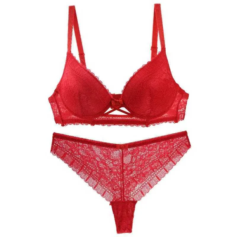 Bras Set Nouvelle Nouvelles femmes sexy sexy ensembles de soutien-gorge floral sous-vêtements 34/75 36/80 38/85 40/90 42/95 BCDE Cup plus taille de lingerie Y240513