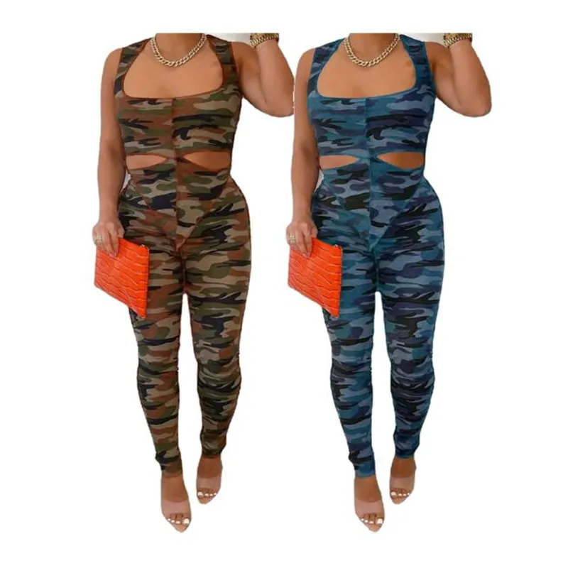 Nouveau designer survêtements Summer Camo Two Piece Sets Femmes Ternites Sans manches Pantalons de débardeur Camouflage Camouflage Tracksuit Casual Sweins Sweetsal Clothing 11043