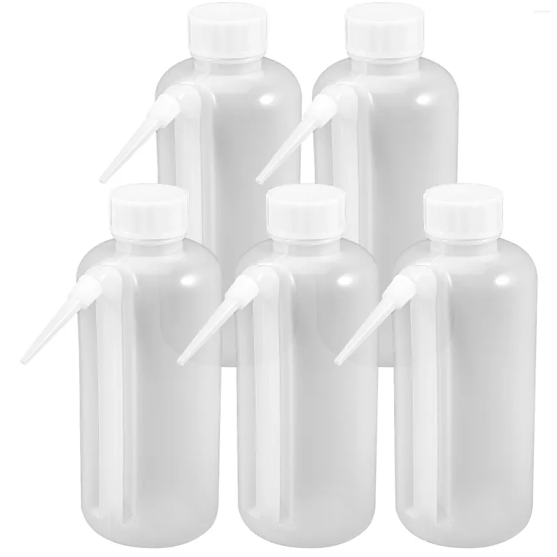 Mugs 5 Pcs Communion Sauce Bottle Household Squeeze Condiment Bottles Squeezing Ketchup Juice Dispenser Mustard Plastic Sauces