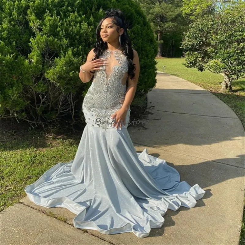 green emerald velvet dress Plus-Size Long Satin Prom Dress with Beaded Bodice Royal Blue / 14W main image 0