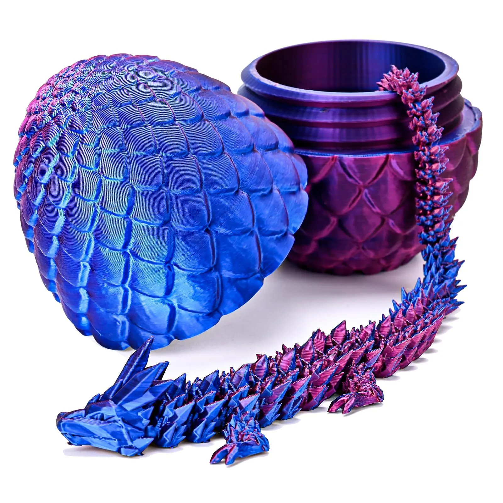 Dragon Articulé œuf Dragon Imprimé 3D Articulé Avec Œuf - 30 Cm
