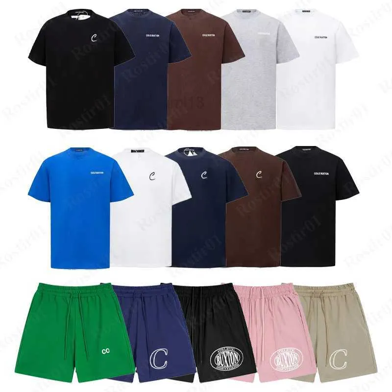 T-shirts masculins Cole Buxton T-shirts short pour hommes shorts femmes Green gris blanc t-shirt mascules femmes slogan classique