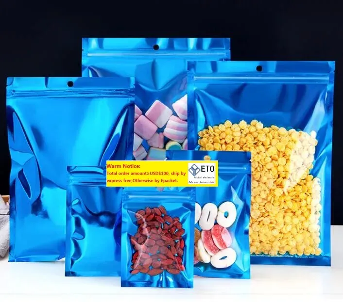 Glassy Sealed Aluminum Foil Packaging Bag For Dry Food Storage With