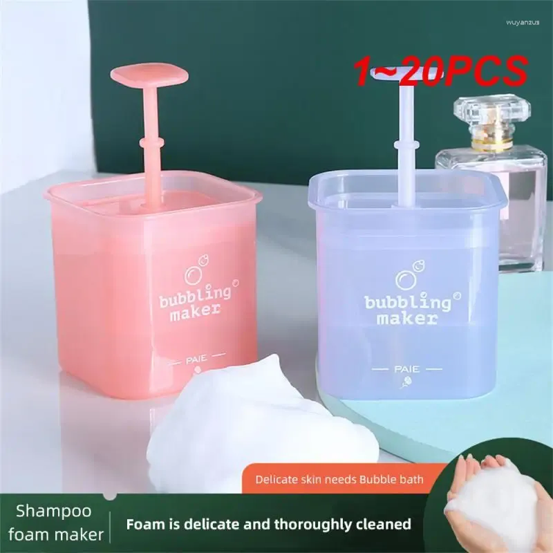 Lagringsflaskor 1-20 st skummande rent verktyg Enkel ansiktsrengöring Dusch Bad Shampo Foam Maker Bubble Foamer Device Cleansing Cream Reanvändbar