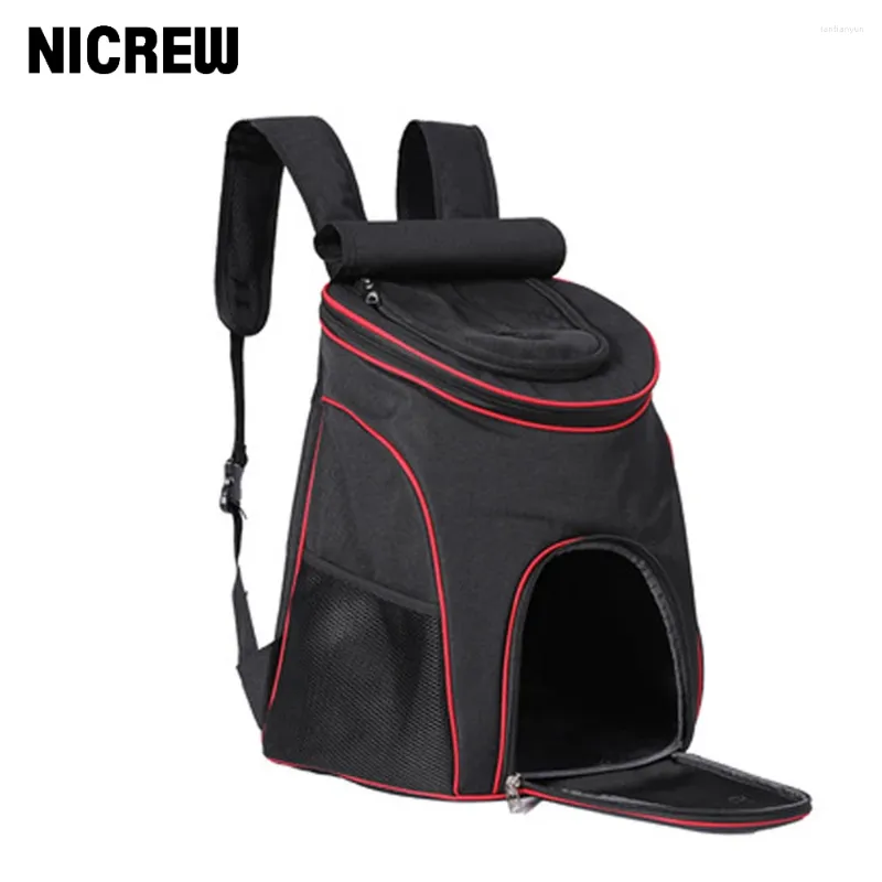Transporteurs de chats NiceRw Pet Carrier Sac à dos portable portable pliable respirant pour les sacs à dos de chien moyen