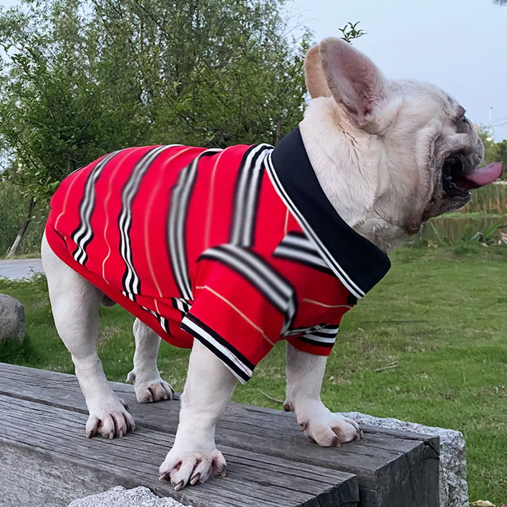 Fournit des vêtements pour chiens concepteurs vêtements pour animaux de compagnie moyens d'été et petit chien chat t-shirt vêtements chiens