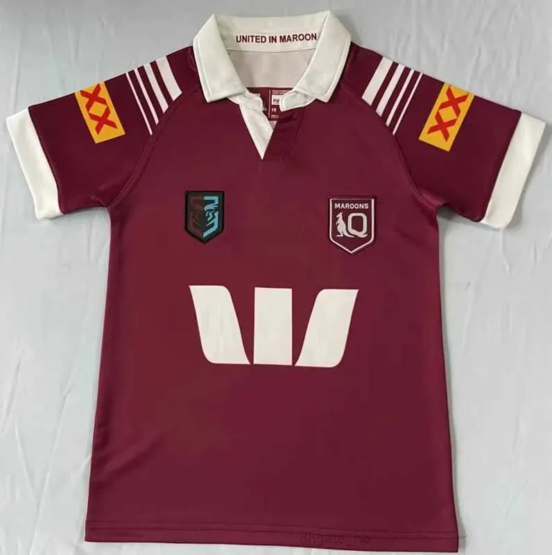 2024 Queensland Maroons Kids Qld Maroons Rugby Jersey Size 16-26 (사용자 정의 이름 및 번호