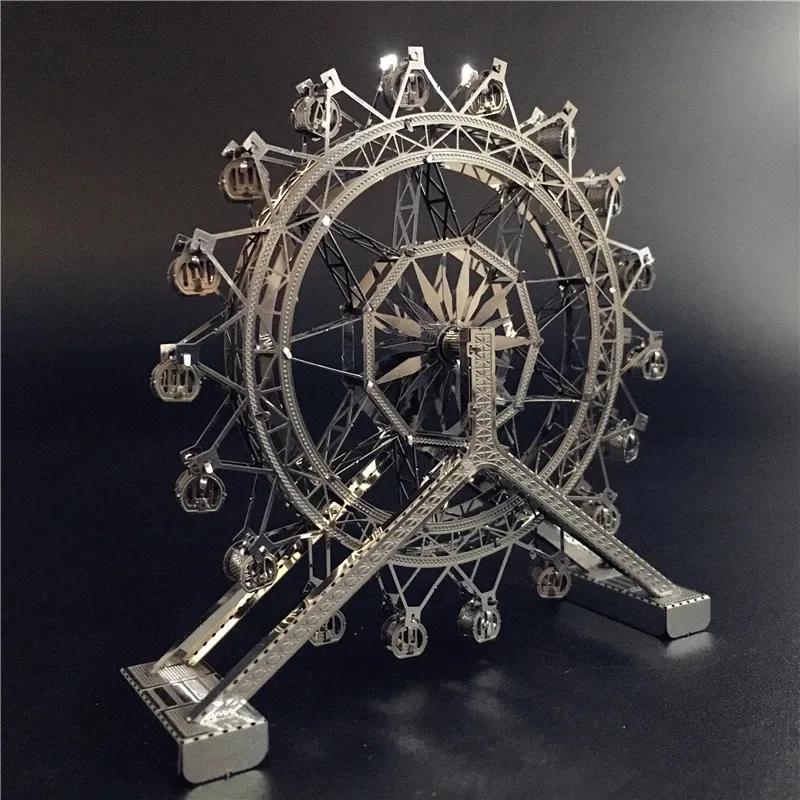 MMZ Modèle Ironstar 3D Metal Puzzle Ferris Wheel Architecture DIY Assemblage Modèle Kits Laser Coupage Jigsaw Toys Gift for Children 240510