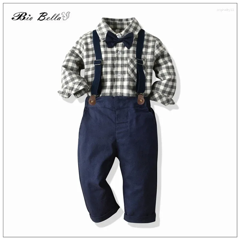 Vêtements ensembles bébé garçon formel enfants anniversaire de mariage beau beau concours élégant enfants 1 à 7 ans pantalon de tshirt