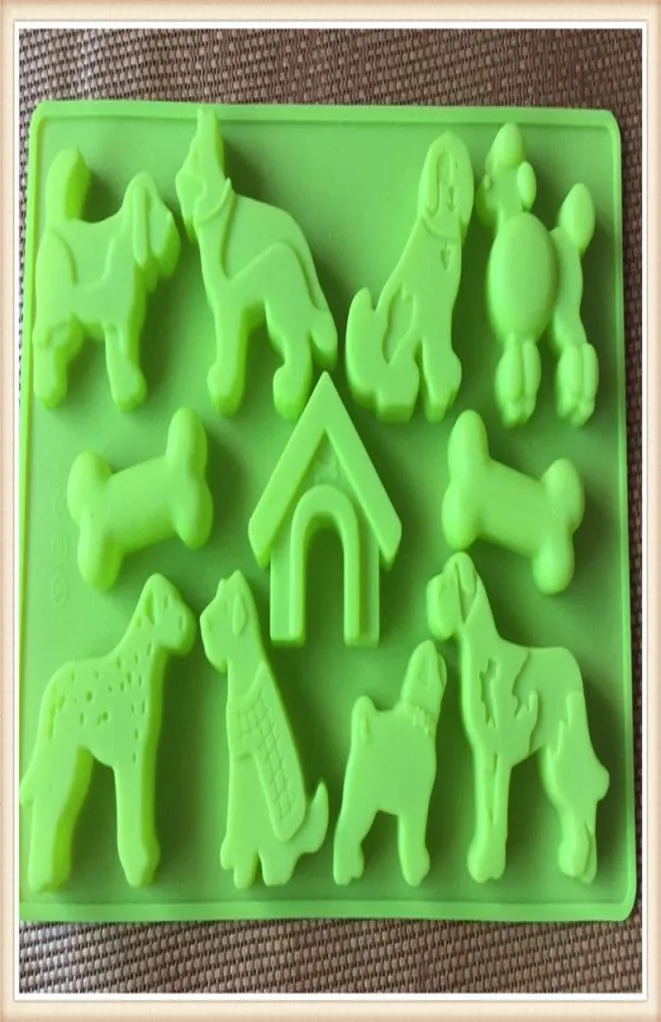 Kinds of dogs dog home mousse Cake Mold Silicone Mold For Handmade Soap Candle Candy chocolate baking moulds kitchen tools ice mol3105503