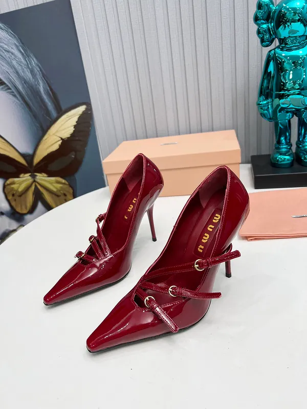 High Heels Red Shoes So Kate Brand Stiletto Peep toes Pointy Designer Open Toes Slingback Heel Luxury Rubber Loafers