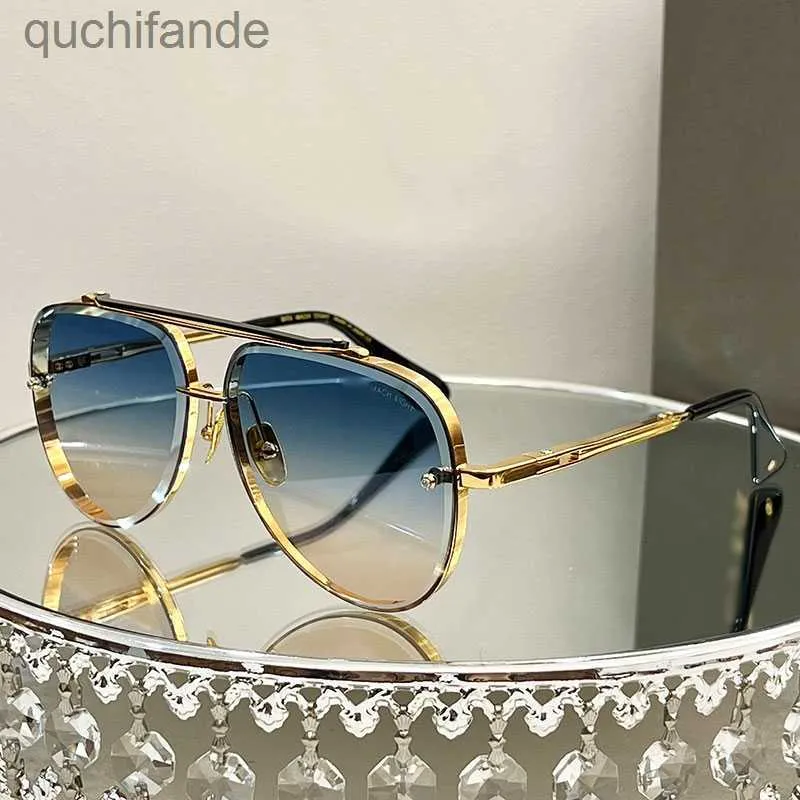 Counter Quality DITA Sunglass z logo Dita Machseven Mężczyźni Designerskie okulary przeciwsłoneczne Metal Gold Framed Business Sport Style Oryginał z logo marki