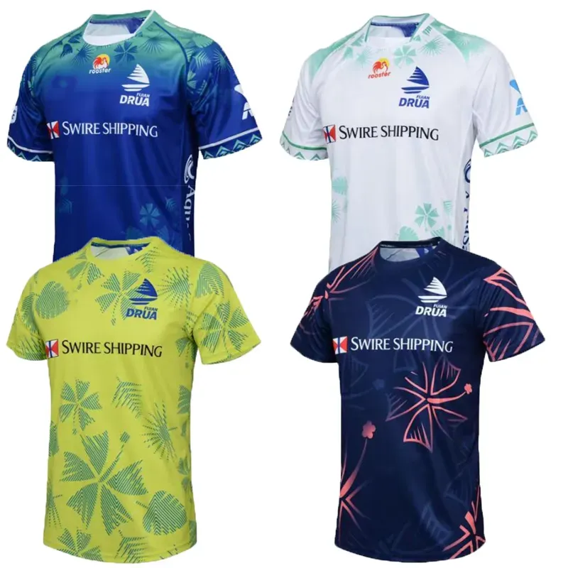 2024 2025 FIJI DRUA Airways Rugby Jerseys Nouveau adulte Home Away 24 25 Flying Fijians Rugby Jersey Shirt Maillot Camiseta Maglia Tops S-3xl 2024Vest