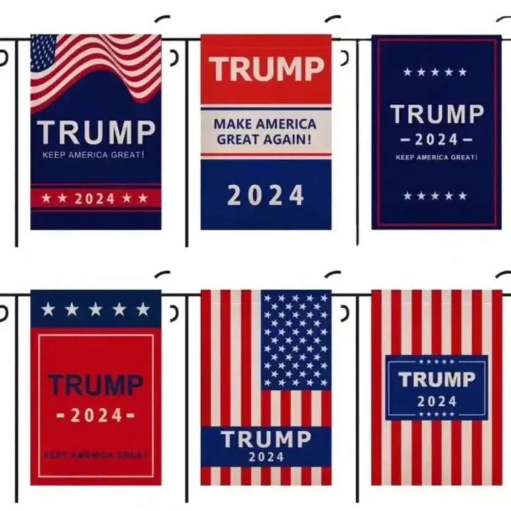 30x45cm KAG Maga Trump DHL 2024 Republikeinse VS vlaggen Banner Flagsanti Biden Never America President Donald Funny Campaign Garden Flag Anti
