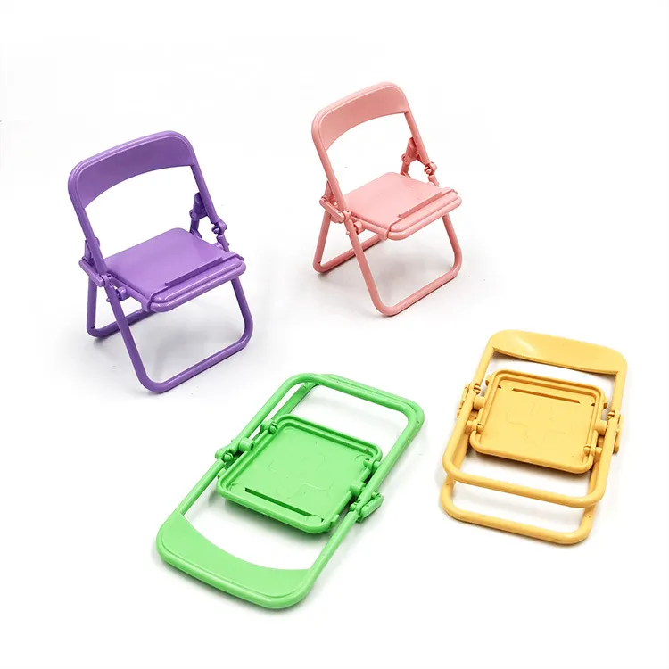 Söt liten stolbord Topp Mobiltelefon Stand Creative Folding Lazy Pall Play Accessories